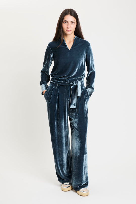 GOOD MATCH Blusa in Velluto 8915
