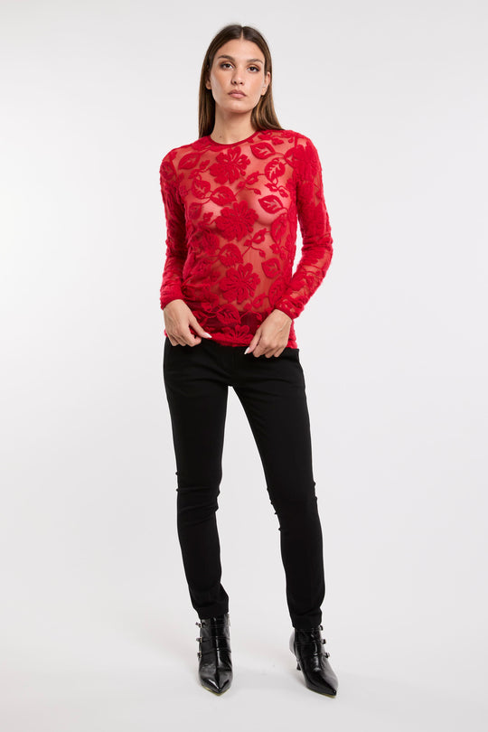Dondup  Maglia in Pizzo 6173A