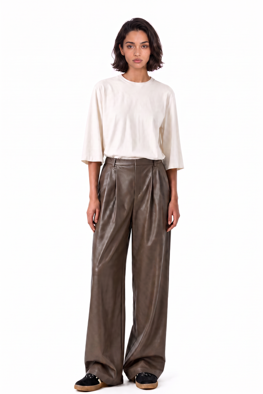 ELEH Pantaloni Ecopelle 2279