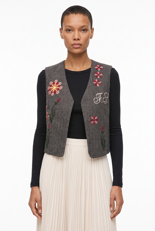 FRONT STREET8 Gilet  Ricamato 2322