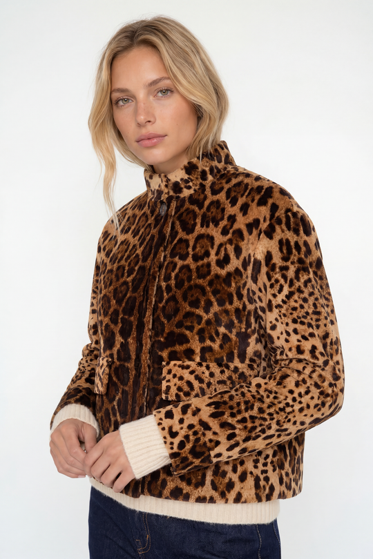 MaxMara Giacca Boxy Velluto Stampato 2093