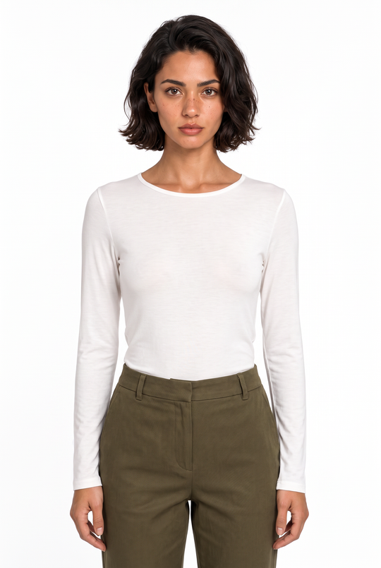 Nice Things Maglia Basica Viscosa/Lana 2473