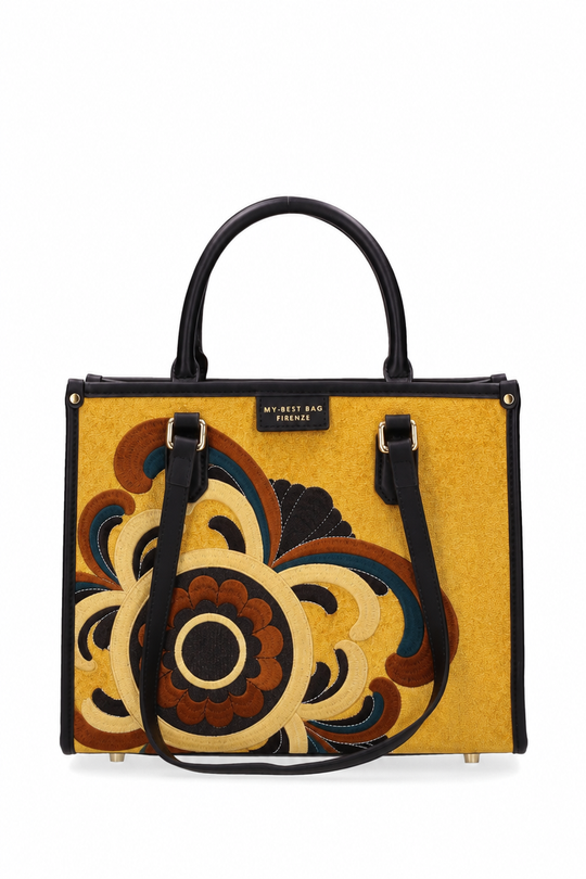 MY BEST BAG Floral Tote Bag Ocra 2420