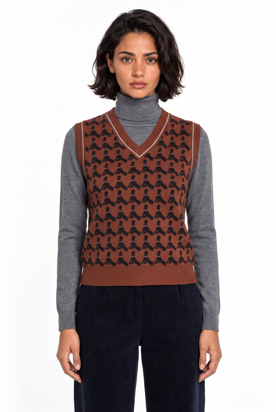 Nice Things Gilet Stampa Cani 2489