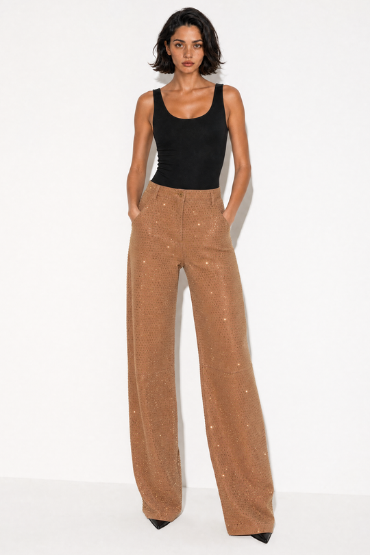 Elisabetta Franchi Pantaloni Jeans con Strass 2146