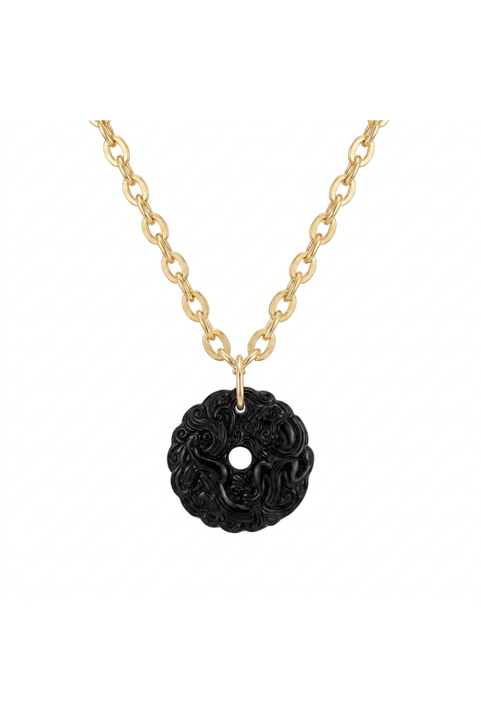 Alevà Bijoux Jewels Collana Artemisia Oro Nero 2528
