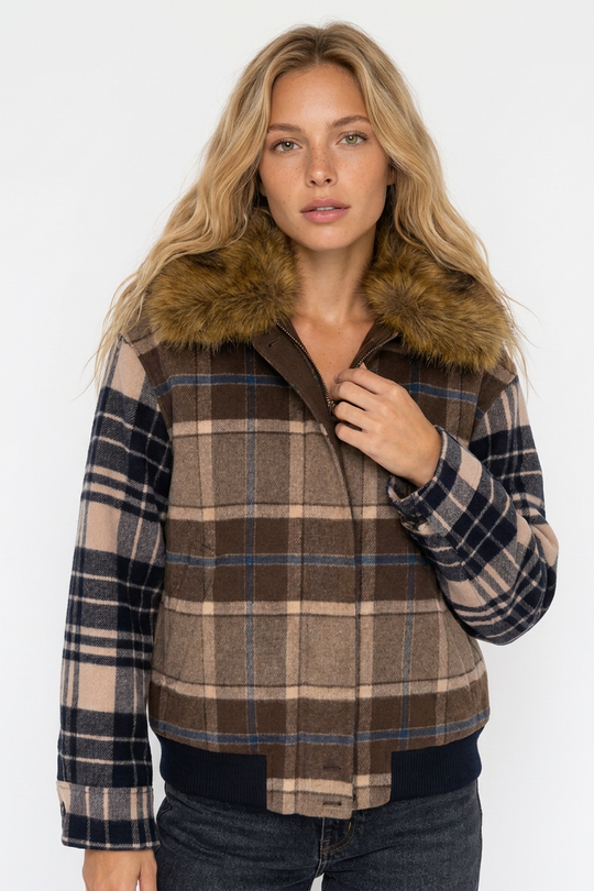 MaxMara Bomber Check in Lana  2231