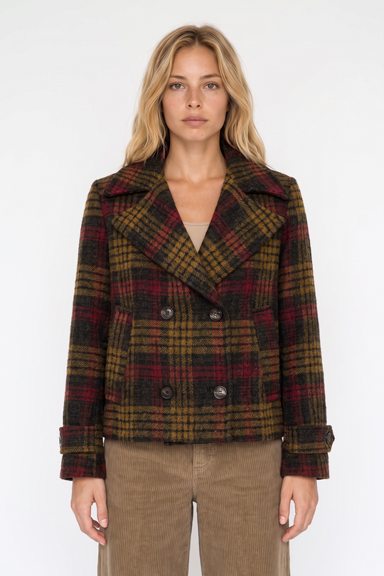 Roy Roger's Peacoat Check 2345