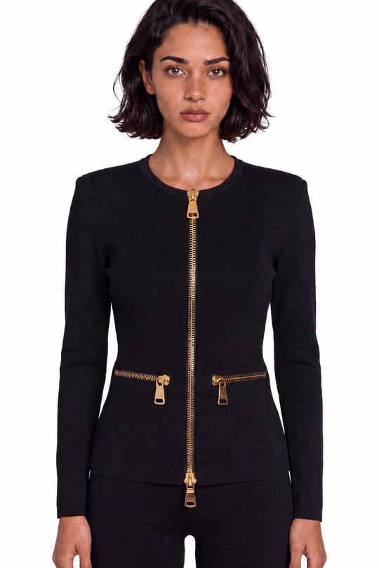 Elisabetta Franchi Maglia Cardigan Aderente 2144