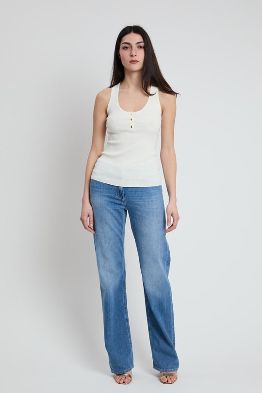 Elisabetta Franchi Canotta in Maglia 1047