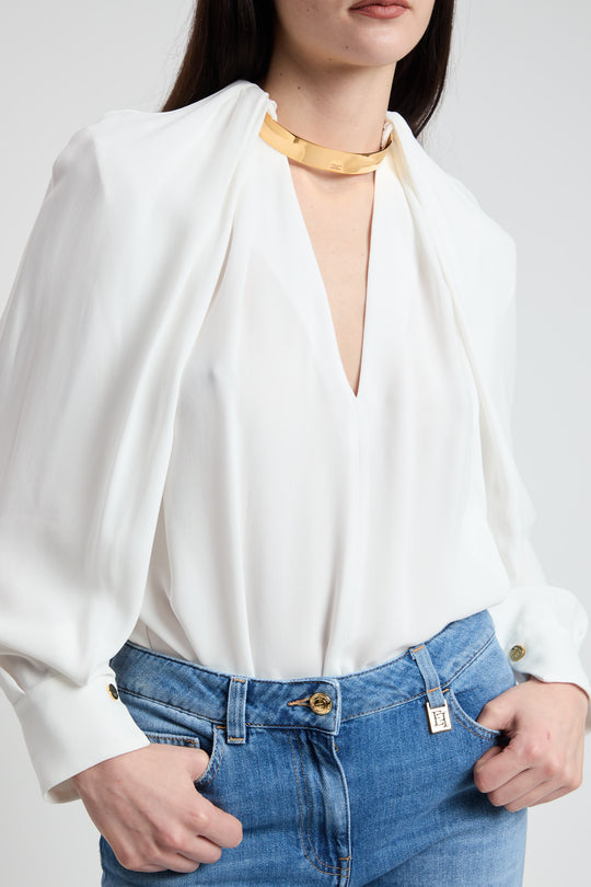Elisabetta Franchi Camicia con Gioiello 1033