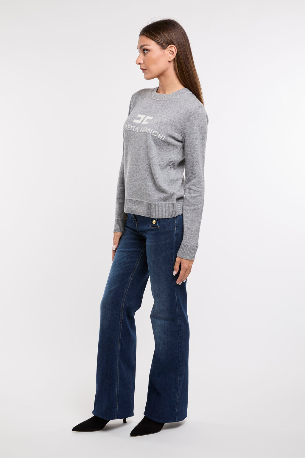 Pullover Viola in misto cashmere a righe in Bianco - Khaite Pullover Viola in misto cashmere a righe in Bianco - Khaite