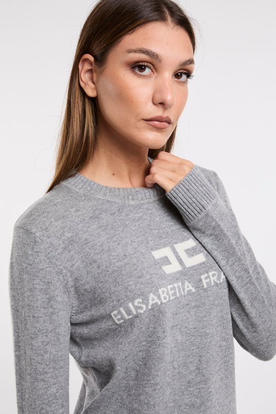 Elisabetta Franchi Pullover Logo 6028