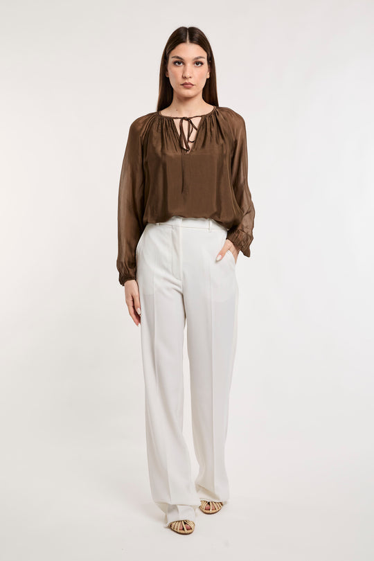 MaxMara Pantaloni dritti in Lana 7323