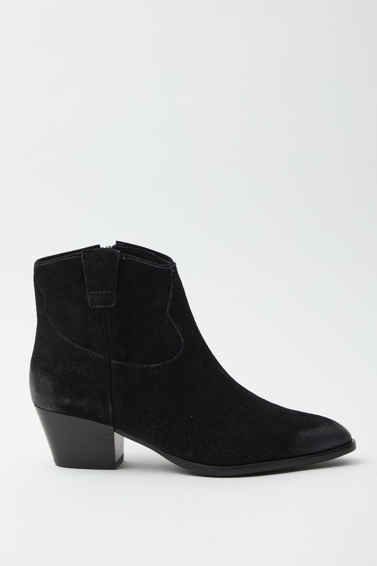 ASH Texano Suede Velour Black 8173