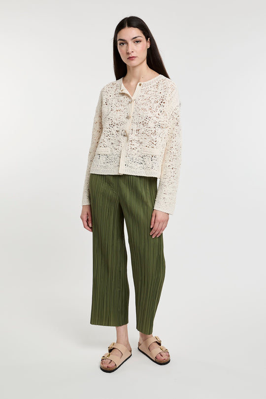 Nice Things Pantaloni plissettati 5657A