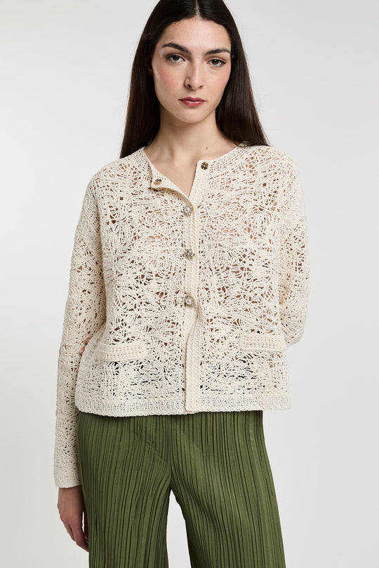 Semicouture Cardigan gioiello 5024