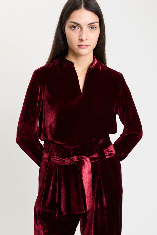GOOD MATCH Blusa in Velluto 8914