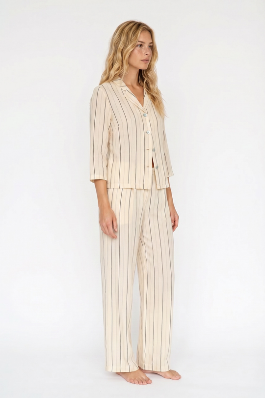 Nice Things Pantaloni a Righe 1398