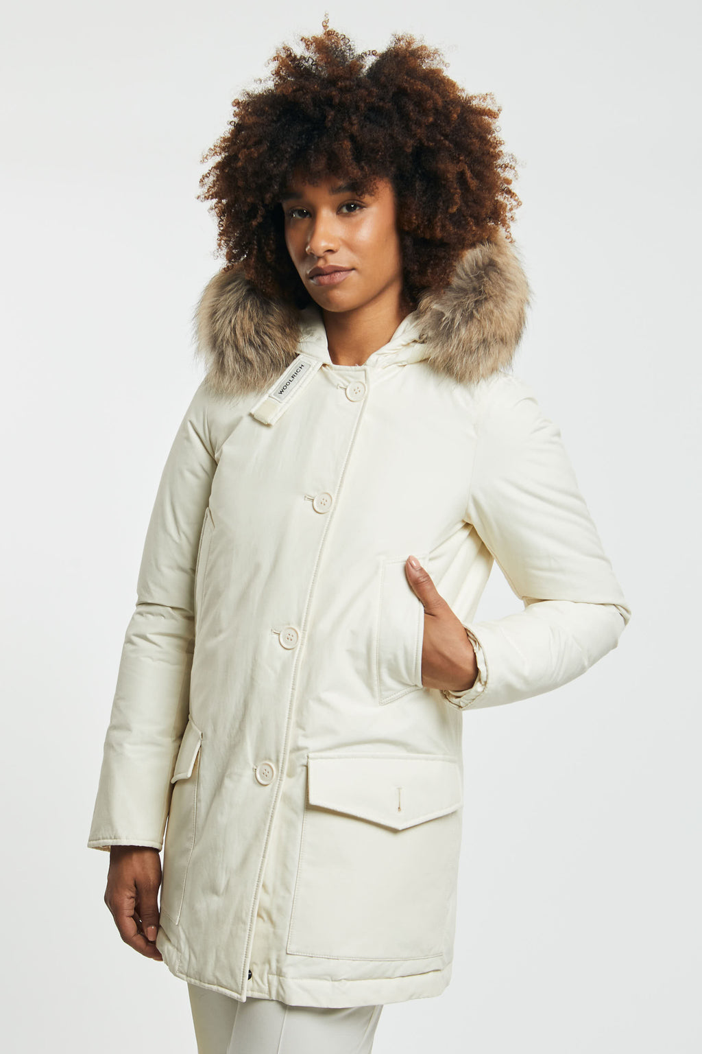 Woolrich Arctic Detachable Fur Parka 4205 Latte Donna » Miss Kiss