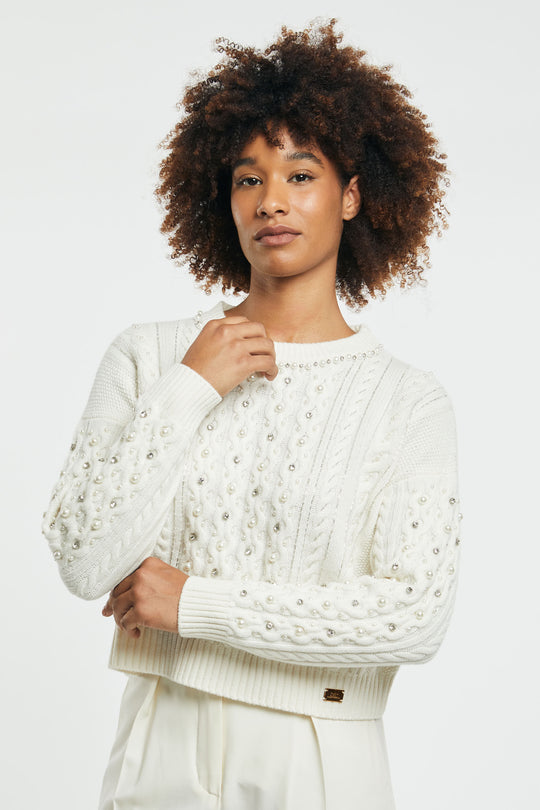 Elisabetta Franchi Maglia Perle 4146