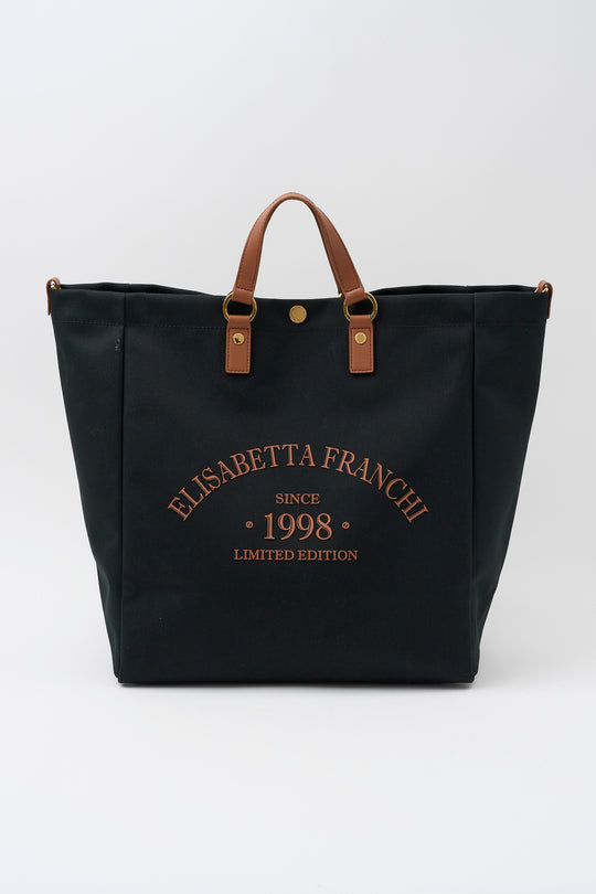 Elisabetta Franchi Shopper in Canvas  1067
