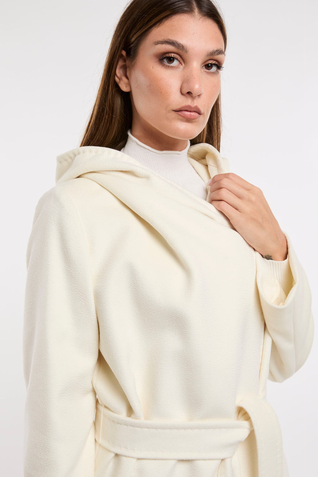 Cappotto Corto Cappotto Max Mara Bianco Maxmara Cappotto Vestaglia