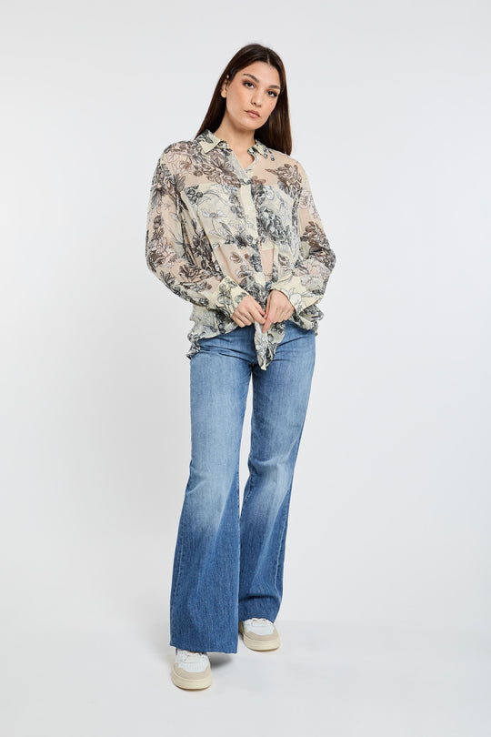 Semicouture Camicia Stampa Botanic 5007