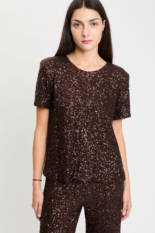 Solotre T-shirt Paillettes 8257