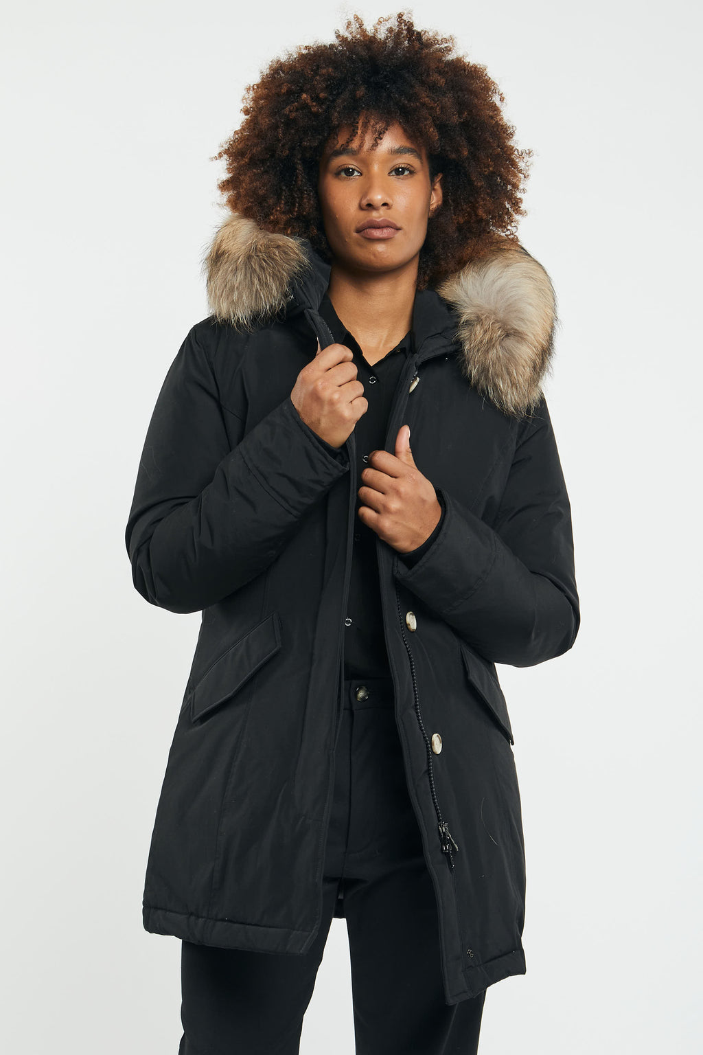 Giubbotto Parka Parka Nero Donna Parka Luxury Giubbotto Tipo