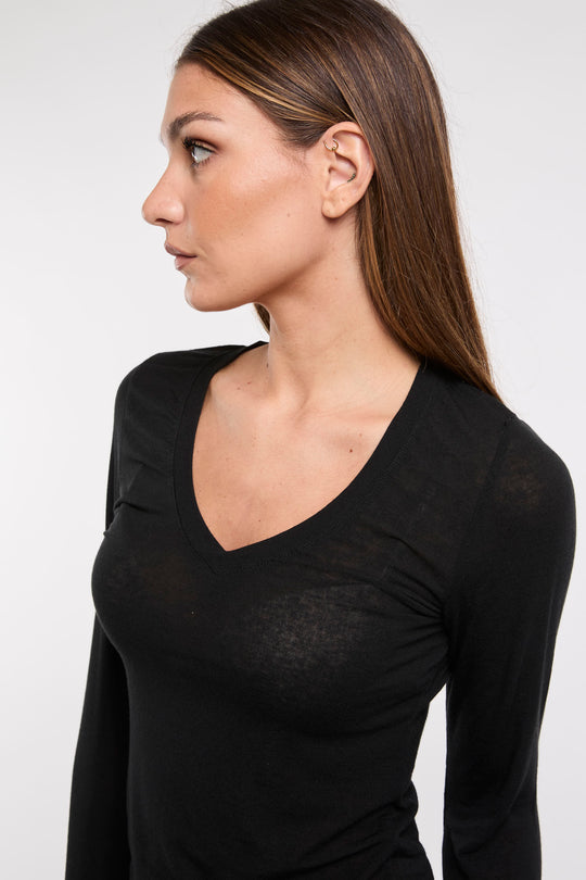 Solotre Maglietta misto Cachemire 6423