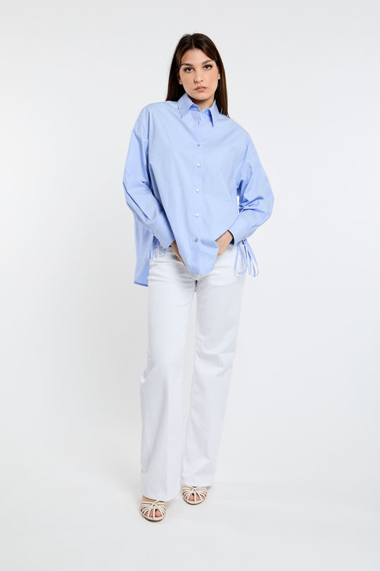 Dondup camicia Over con applicazioni  5112