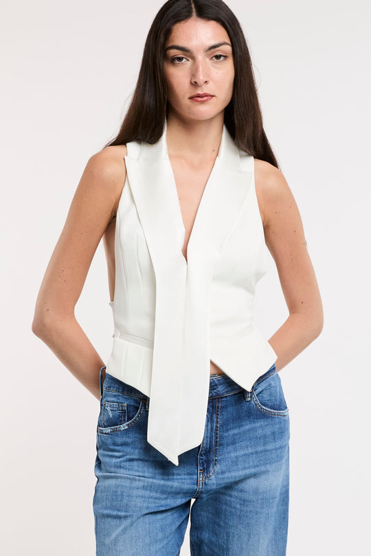 Elisabetta Franchi Gilet con Rever 7043