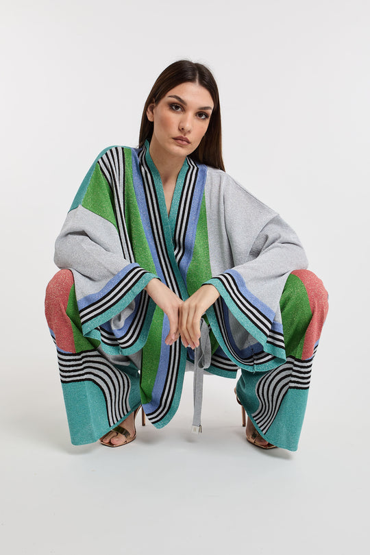 Circus Hotel Kimono in Maglia lurex 5233