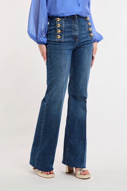 Elisabetta Franchi Jeans Bottoni 7049
