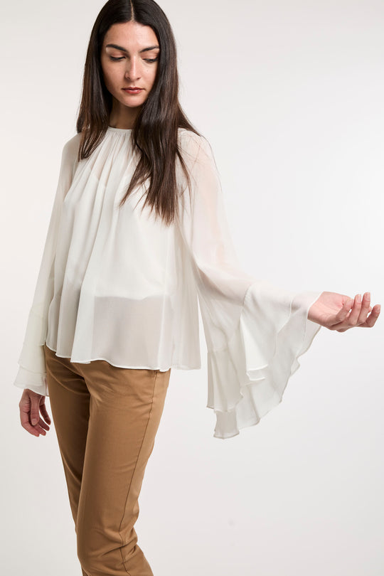 MaxMara Blusa Rouches 7328