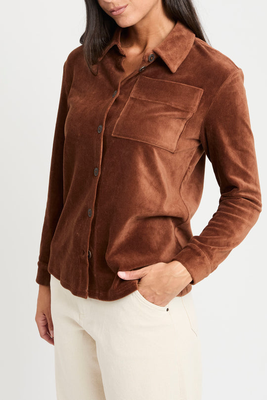 Nice Things Camicia Velluto 8661