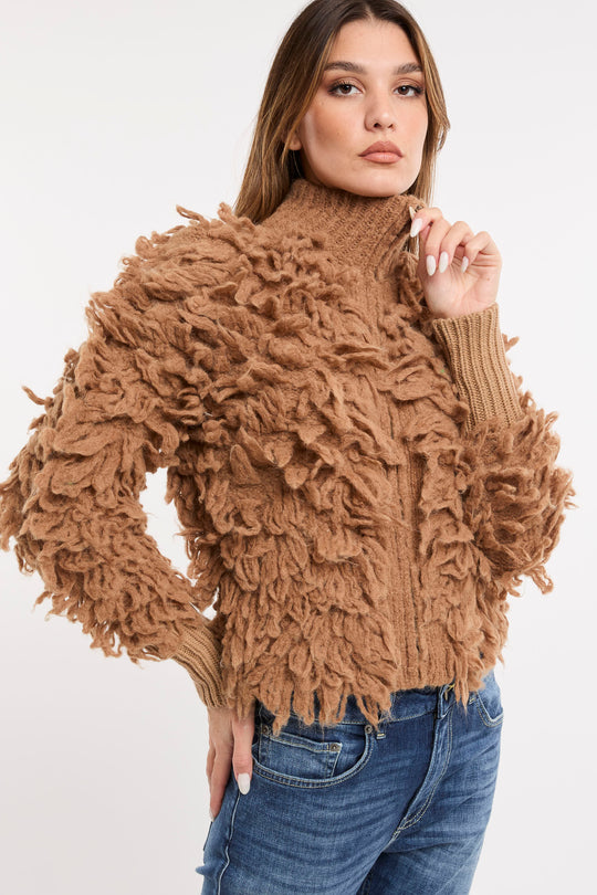 Solotre Cardigan Punto Pelliccia 6441