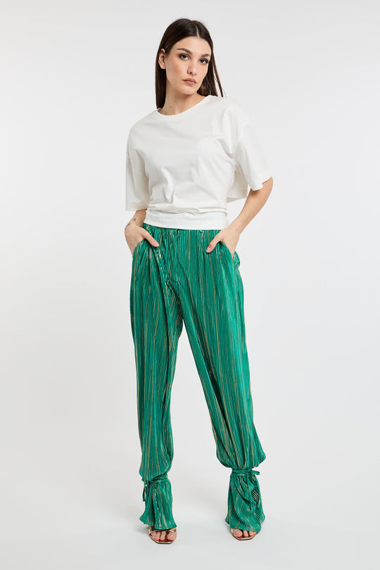 Meisïe pantaloni Plissè 5681