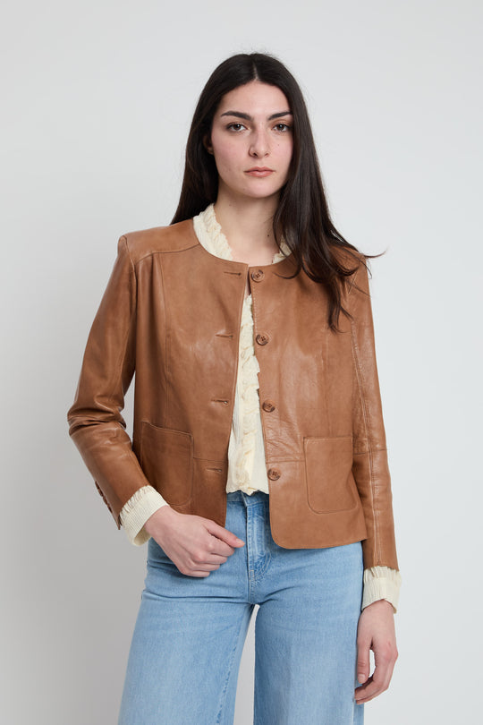 BULLY Leather Jacket Caramel 1135