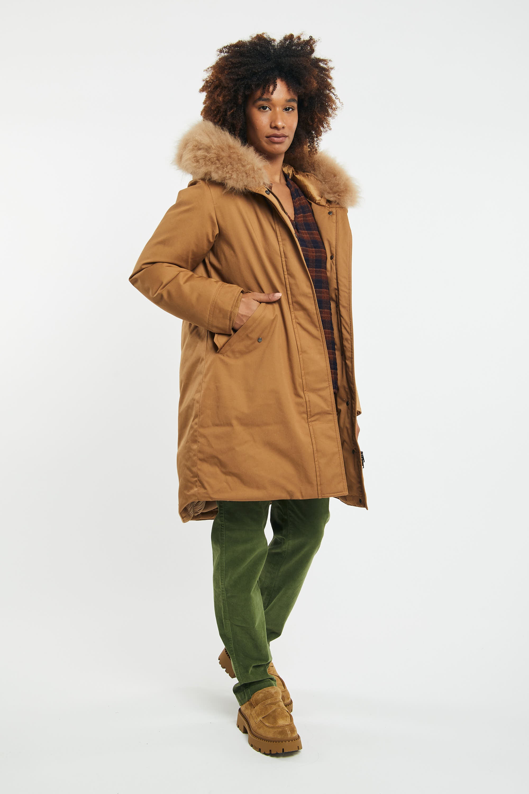 Woolrich Military Down Parka 4211 Caramello Donna » Miss Kiss Negozio