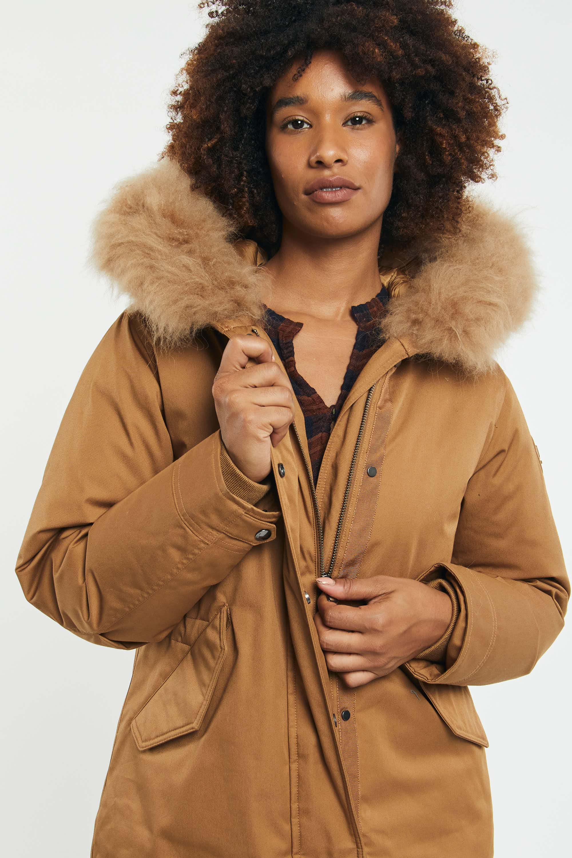 Woolrich Military Down Parka 4211 Caramello Donna » Miss Kiss Negozio