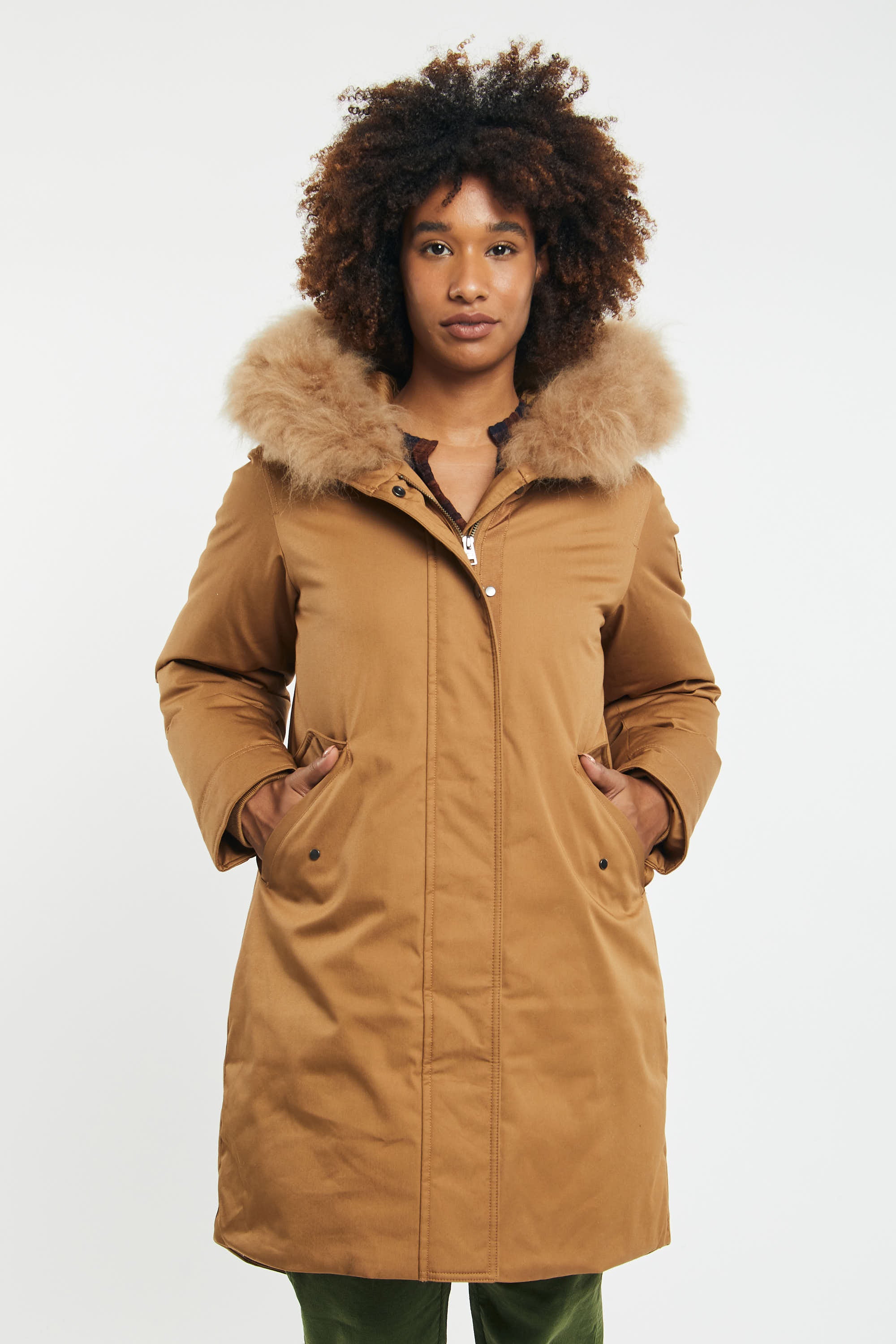 Woolrich Military Down Parka 4211 Caramello Donna » Miss Kiss Negozio