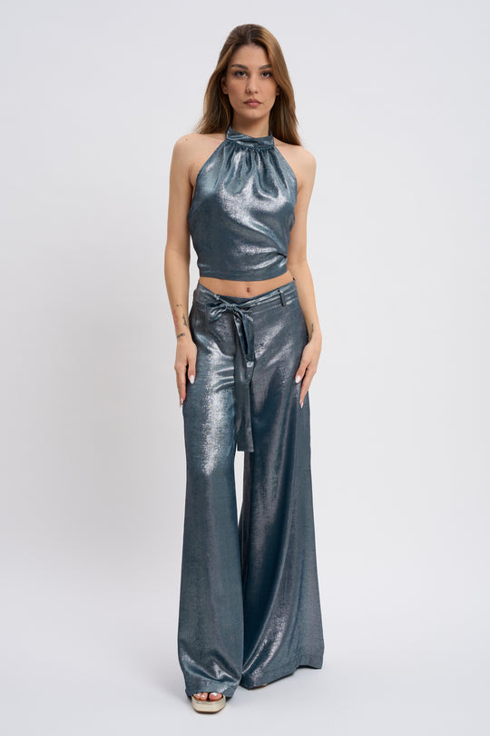 OTRO AMOR Pantaloni Effetto Glossy 1725
