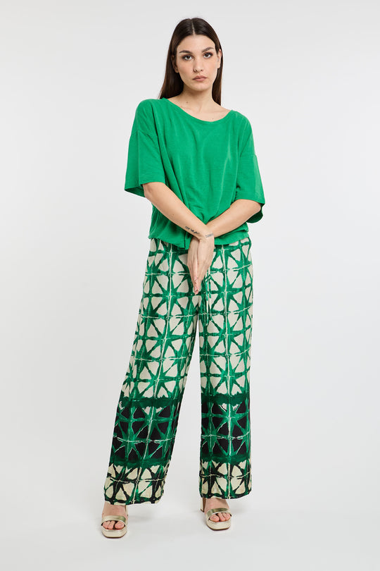 Solotre Pantaloni Fluidi fantasia 5368