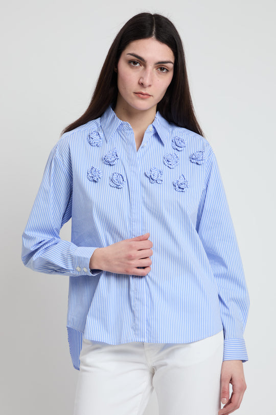 LOLA CASADEMUNT Camicia Applicazioni Fiori 1227