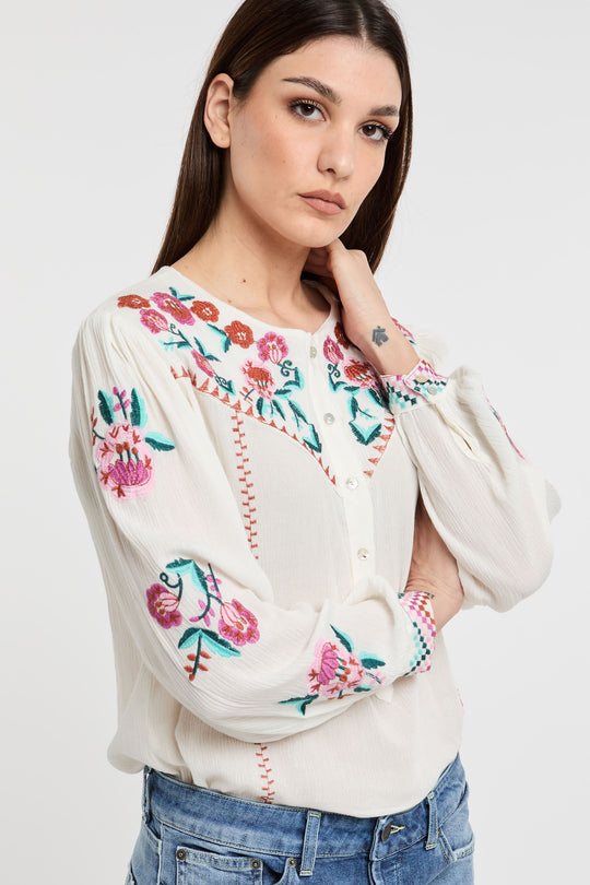 Meisïe Blusa con ricamo floreale 5679