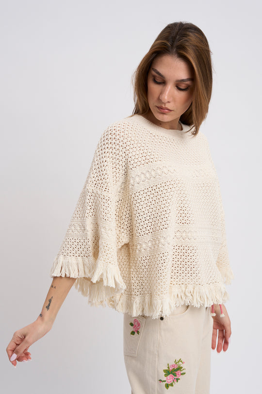 MaxMara Over con Frange 1642