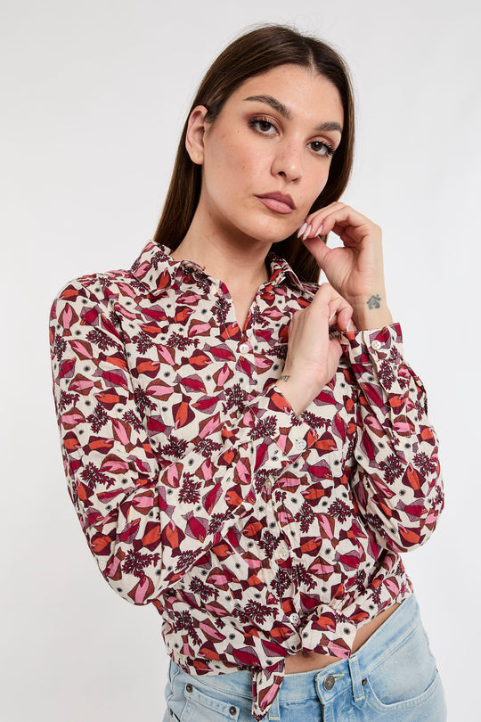 Nice Things Camicetta stampa Pesci 7516