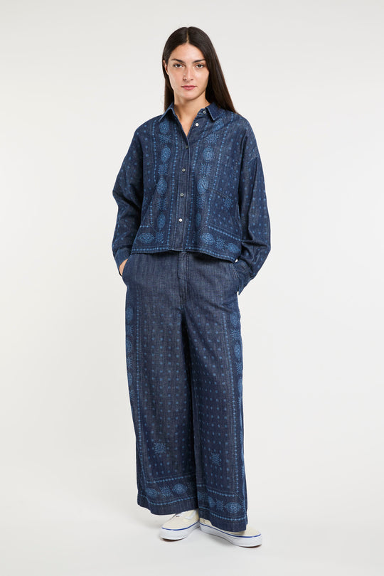 MaxMara Denim Stampa Bandana 8003